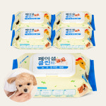 포켄스 강아지 페이셜티슈 대나무원단 페이셜클린 뱀부티슈(캡형) 30매, 5팩 : 포켄스 공식몰