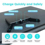 [누리공구]CTOLITY 21W 접이식 태양 전지 패널 휴대용 접는 가방 USB Type-C 22% 효율 홈 캠핑 전원 은행 야외 공급 장치 : 삼정윤상사
