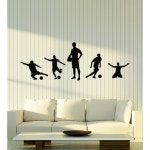 비닐 월 데칼 축구 선수 스포츠 볼 팬 보이 룸 스티커 벽화 큰 장식 (g4927) 블랙 M 12.5 in X 35 in : 프라임픽스넘버원