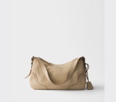 프라다 Prada Aimée 라지 가죽 숄더백 Beige Sable 1BC280_2HIK_F0036_V_OOO : TOATEN
