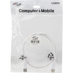 강원전자 넷메이트 USB2.0 AM-AM 케이블 1m (화이트) NM-TUA210 : 퍼니케이블