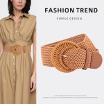 여성 빈티지 니트 코르셋 Cummerbund 허리띠 드레스 Decration 와이드 J1448 : 스팀팩마린