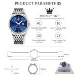 럭셔리 방수 아날로그 페이스 남성용 드레스 렐로예스 파라 데이트 홈브르 데이 스틸 손목 라지 스테인리스 쿼츠 캐주얼 Black-G5009 : 스스아