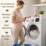 아우라네스트 프리미엄 품질 울 드라이어 볼 키트 - 에센셜 오일 & 세탁 메쉬 백이 포함된 100 XL 볼, 시트 대신 재사용 가능한 섬유 유연제... 