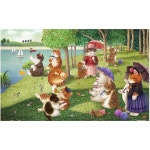 핀투 직소 퍼즐 1000개 - 냥송이 고양이 섬의 일요일 오후 홈 데코 무먼지 간편한 보관을 위한 아름다운 플라스틱 [H3183] : 프라임픽스넘버원