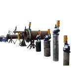 ISE 252 금속 스틸 베벨링 모터 클램쉘 파이프 240MM 커터 전기 스테인리스 절단 inner dia 80 240mm : 특가사자