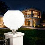 태양광 문주등 대문등 구슬 호박등 태양열 전구 LED 테라스 조명 텅스텐 35호 스텐받침 : 신성나라