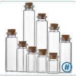 코르크 마개와 200X 10ml-65ml 유리 병 DIY 장식 미니 메시지 소원 도매 : 데일리픽스24