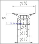 씨에스테크 진공흡착패드 TM-1S30MH : CS TECH