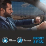 Chevy Express Van 1996-2026용 CLIM 아트 마그네틱 자동차 창문 선쉐이드, 2개의 PC.세트, 측면 유리 커버 스크린, 차단 선레이 커튼, 차폐... 