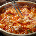 백년밥상 삼겹살 김치찌개 전골 밀키트 : 백년밥상