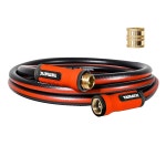 YAMATIC 쇼트 가든 호스 15피트 x 5/8인치, 여성 리더 익스텐션 2인치... 커넥터, 경량 전천후 워터 릴 포함 1개 듀얼 사용 : 트렌펄스 가구 홈데코