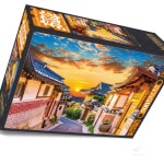 직소퍼즐 500피스 랜드마크 한옥마을의 일몰 경품 취미 사무실 보드게임 벽걸이 수집 소품 : 두번째 겸스토어