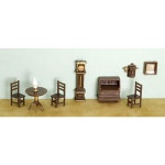 인형의 집 미니어처 1/4인치 스케일 9 PC 거실 세트 #G1452. : 글로벌 스팟