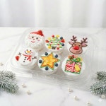 아이솜씨 크리스마스 컵케이크 만들기 키트 노오븐 6개 세트 어린이집 유치원 단체 선물 : 아이솜씨