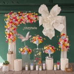 베이비 샤워 장식 연분홍색 파란색 시리즈 인공 꽃꽂이 웨딩 이벤트 배경 소품 J2692 : 포리투코퍼레이션