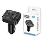 블루투스 차량용 FM 송신기 핸즈프리 카 키트 MP3 음악 플레이어 USB 고속 충전 모든 : Uranos Store