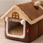 퍼플펫 강아지 하우스 고양이 숨숨집 텐트 동굴집 침대 파워쿠션 겨울 머쉬룸하우스 중형 : 퍼플펫