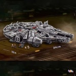 7541개 대형 밀레니엄 쉽 팔콘 빌딩 블록 장난감과 호환  생일 스마스 선물 : 미주피삼