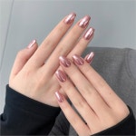 GAOY 크롬 네일 파우더, 핑크 메탈릭 미러 효과 홀로그램 쉬머 글리터 안료 카멜레온 아트 장식, 로즈 골드 Rose Gold : 블리츠허브008