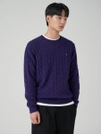 [빈폴] 에센셜 남성 케이블 라운드 니트 퍼플 BC3951E05U : 세상의 모든 핫딜