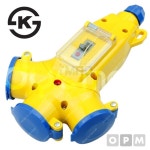 도토리마켓 3구 보호커버형 멀티콘센트 연장선 2.5SQx20M 멀티탭연장선 전기선 : 도토리마켓3