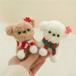 동영상제공 모루 인형 만들기 키트 복실 강아지 키링 diy 공예 세트 목걸이 별도 : 1013프로젝트