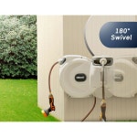 블뤼테제이트 리트랙터블 가든 호스 릴 벽걸이 헤비 듀티 65 ft Dark Grey : 트렌펄스 가구 홈데코