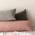 순면 워싱 누빔 바디필로우 사각 롱쿠션 커버 100x40 : 에이트룸