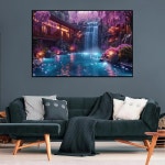 5D 대형 폭포 다이아몬드 페인팅 키트, DIY 풀 드릴 크리스탈 라인스톤 공예품, 홈 월 장식이 있는 아트 마운틴 27.5 X 15.7 인치 : 쇼핑스마일딜