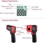 eAj 적외선 온도계, 디지털 온도계 -37 F~932 F(-32 C~400 C) IR 온도 건(사람에게 적합하지 않음) 요리, 튀김, 주방, 바비큐, 고기, 설탕... 