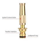 퀵 커넥트 피팅과 바브 피팅 황동 조정 RecDec 정원 워터 트위스트 가능한 노즐이 고압 압력 분사기 세차 호스 제트 팩 포함된 2 1/4인치... 