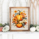 5D DIY 아트 키트 풀 라운드 드릴, 꽃이 있는 호박 그림 페인트 공예 모자이크 가정용 벽 장식용 12X16인치(30X40CM) G4363 : 아마존파도마켓