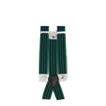 포럼 노벨티즈 남성용 20대 성인 스트라이프 멜빵바지 Green/Navy One Size : 가온고양이