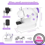 가정용 202 미니 재봉틀 핸드 라이트 커터 풋 페달 휴대용 야간 조명 : 시드컴퍼니4