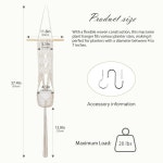 걸이 - 식물을 위한 수제 바구니, 벽 장식에 이상적이며 최대 20파운드를... 지지하고 천장 후크가 있는 보호 스타일(냄비 미포함)(벽걸이) : 코코가가