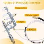 104286 01 ODS 파일럿 어셈블리 LPG 프로판 벽난로용 열전대 교체 부품 데사 미스터 히터 뱅가드 F PP224 LPG8420 L98310 J3866의 로그... 