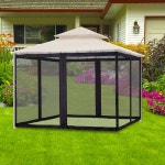 휴대용 파티오 가벼운 보호 정원 방지 4포스터 야외 곤충 모기 원단 모기장 마당 : 프리미엄 하파파 스튜디오