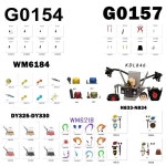 크리스마스 빌딩 블록 세트 교육용 장난감   창의적인 STEM 학습  WM6184 G0157 KDL846 N833-N836 DY325 : 빅원물류5