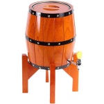 와인 포도주 숙성통 발효통 술통 오크통 숙성용 30L 3리터원목 받침대 : allsell4