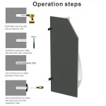 소변 칸막이, 화장실 벽걸이형 남성 소변기 개인정보 화면 35.43x15.74x0.63 위한 공용 2PCS 유치원, 쇼핑몰, 칸막이 인치 보호 공공장소를... 
