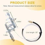 104286 01 ODS 파일럿 어셈블리 LPG 프로판 벽난로용 열전대 교체 부품 데사 미스터 히터 뱅가드 F PP224 LPG8420 L98310 J3866의 로그... 