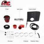 6L V6 엔진 성능의 블랙 히트 쉴드, 레드 필터와 호환되는 바가라탄 냉기 흡입구 1 2012-2015 Chevrolet Cam : 블리츠허브008