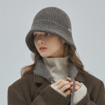 겨울 여성 모자 벨리아 메리노 울 버킷햇+쁘띠 머플러 세트 : 마스케라 온라인몰