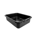 소로 에센셜 - 21-1/4인치 x 17-1/4인치 5인치 깊은 상업용 버스 박스 욕조 블랙 컬러 플라스틱 토트박스 유틸리티 음식 서비스 세척 대야 접시... 