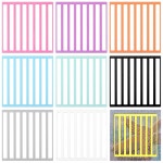 자 세트 9가지 색상 재사용 가능 정렬 도구 키트, 5D DIY 아트, 초보자 및 애호가를 위한 완벽한 가이드 Double Line : 블리츠허브008