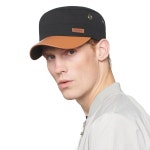 CACUS 남성 면 군모 카데 모자 트럭 운전사 아빠 군용 플랫 탑 조절 가능 빈티지 야구 P0042_light Grey One Size : 유니크딜