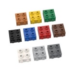 20pcs 22885 수정 된 1x2x1 2/3 한쪽에 스터드 블록 장난감 장난감 호환 작은 입자 MOC 부품 하이테크 : 더블유허브넷M