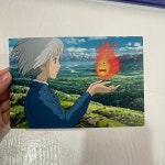 [ 엽서 ] 지브리 하울의 움직이는 성 소피와 캘시퍼 엽서 2 : 유미다움