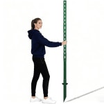 6피트 표지판, 구운 에나멜 코팅, 녹슬지 않고 내구성이 뛰어난 야외 잔디밭, 학교, 주차장 녹색 용 대형 표지판 홀더 Black-6Ft-1Pcs : 히웅몰